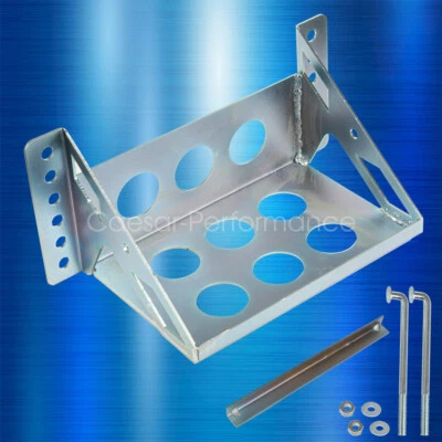 Steel Bolt-In Battery Mounting Box Tray Universal Fit-14.3" Overall Hold Down - Image 1 of 4