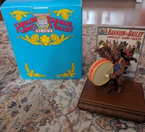 Vintage Ringling Bros Barnum & Bailey Circus Music Box Bear Figurine by Willets - Picture 1 of 3