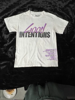 Camiseta Nav x Vlone Para Hombre Blanca Y Púrpura Buena Intención Palomas Talla S Usada Foto 1 de 2