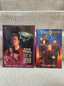 Star Trek: Debt of Honor, Hardcover (DC Comics, 1992) & Generations Paperback! - Foto 1 di 22