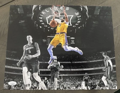 Фотография Энтони Дэвиса с автографом в центре внимания 11x14 Lakers Mavericks сертификат подлинности JSA - Изображение 1 из 3