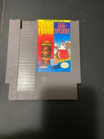 Original Nintendo NES Video Game Short Order Egg-Splode 2 Games