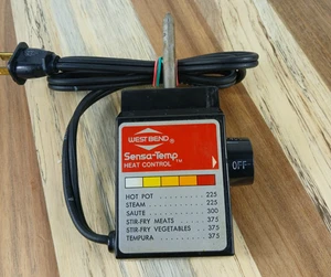 West Bend WB #1 Skillet/Griddle E29583-9907 Heat Temperature Control Sensa-Temp - Picture 1 of 8
