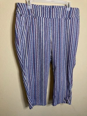 Capris Westbound, mujer talla 6, rayas, mezcla de algodón, multicolor  Foto 1 de 4