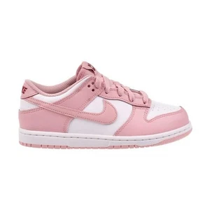 Nike Dunk Low (PS) Little Kids' Shoes White/Pink Glaze HV0930-100 - Picture 1 of 6