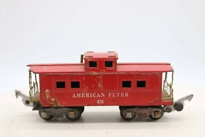 American Flyer #638 Red Vintage Caboose 638 - Image 1 of 4
