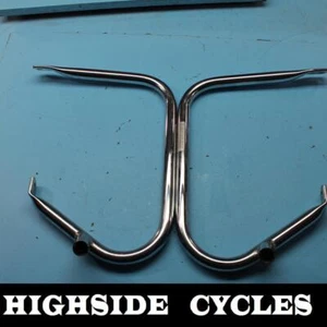 1300 97 HARLEY-DAVIDSON ROAD KING CHROME LEFT RIGHT SADDLEBAG GUARD RAIL - Picture 1 of 9
