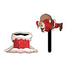 Christmas Moving Arm Car Stickers Cartoon Funny Reflective Window Wiper Decal