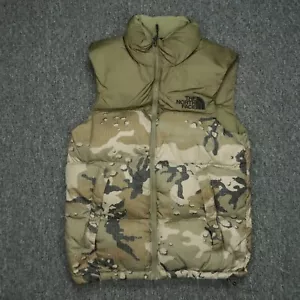 The North Face Weste Herren Extra Small Grün Camouflage Nuptse 700 Fill Down Puffer - Bild 1 von 9