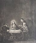 Rembrandt Harmenszoon van Rijn Les disciples d’Emmaüs Burin par Defrey 1877