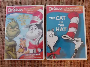Dr. Seuss The Cat In The Hat / The Grinch (DVD Lot, 2003) NEW, Sealed - Picture 1 of 5