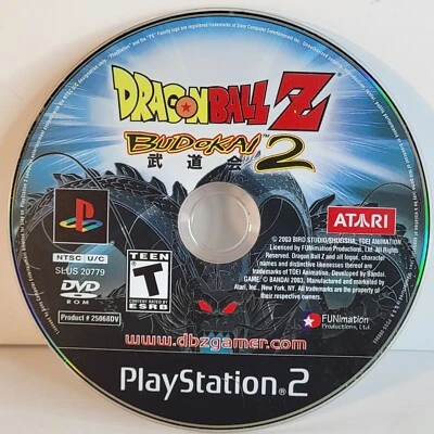 Dragon Ball Z: Budokai 2 (Sony PlayStation 2 PS2, 2003) DISC ONLY - TESTED WORKS - Image 1 of 3