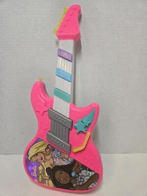 Barbie Jam with Me Pink Electronic Mattel (2020) Kids Toy Guitar Tested Works  - Image 1 of 4