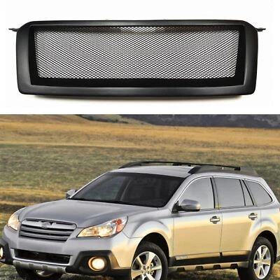Front Bumper Grill Grille For Subaru Outback 2013 2014 Wagon Matte Black - Imagem 1 de 4