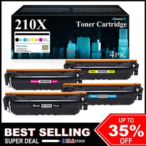 210X 4-Pack High Yield Toner for HP Color LaserJet Pro MFP 4301fdw (W2102X) - Picture 1 of 6