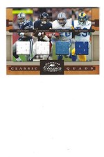 2008 Donruss Classics Classic Quads Sanders Smith Payton Dickerson HOF Legends