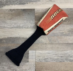 Vintage True Temper BiMatrix Rocket Red & White Golf Head Cover Head - Picture 1 of 5
