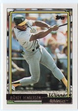 1992 Topps Gold Winner Cards - some of the best Bonds, Mattingly, Henderson