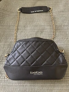 Bebe Los Angeles Women’s Bag Quilted Winnie Dome Crossbody Handbag - Picture 1 of 5