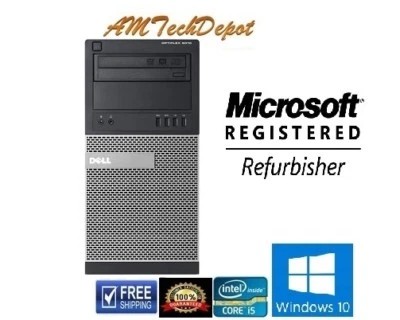 Dell Optiplex 7010 Core i5 3.2Ghz 16GB Win10 Pro 64-BIT 2 TB HDD W/Dual Display - Image 1 of 4