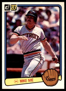 1983 DONRUSS MIKE IVIE DETROIT TIGERS #485