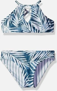Splendid Girls' 189602 High Neck Bikini Top Bottom Bikini Set Swimwear Size 10 - Picture 1 of 3