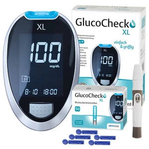 GlucoCheck XL Starter-Set mit 60 Teststreifen & Zubehör zur Diabetes-Kontrolle - Bild 1 von 22