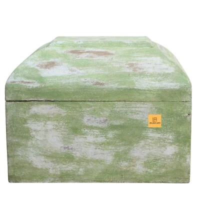 Home Decorative Unique Design Antique Look Green Box Jewelry Box , Gift Box - Image 1 of 4