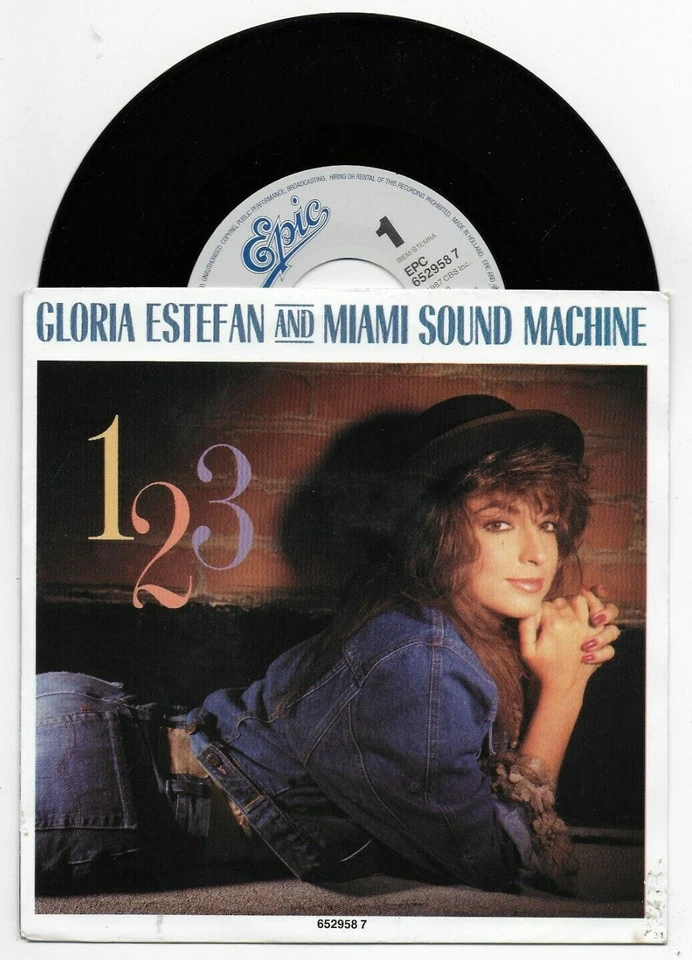 MIAMI SOUND MACHINE GLORIA ESTEFAN 1-2-3 TWO VERSIONS SINGLE FROM NETHERLANDS - Image 1 of 1
