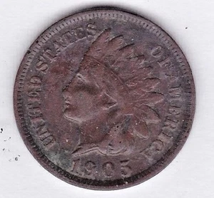 1905 INDIAN HEAD CENT in FINE condition ~ PLEASE SEE THE SCAN    : stk t1 - Picture 1 of 5