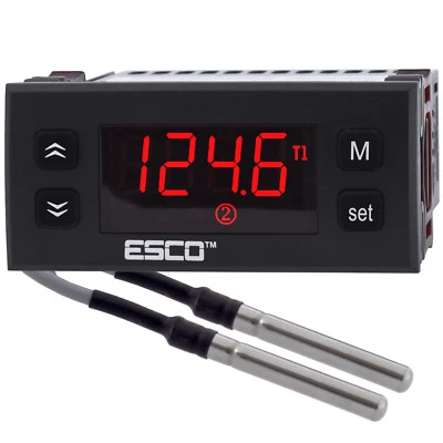 Differential 2in1 Temperature Controller THERMOSTAT 2 sensors 2 relays HEAT COOL - Image 1 of 4