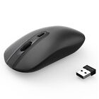 Wireless Computer Mouse, 2.4G Slim Cordless Mouse Less Noise for Laptop Ergon...