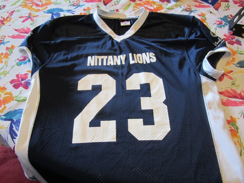 Nittany Lions 足球球衣 - 青少年 XL - 海军蓝/白色 - #23 - Alleson Athle — 第 1/4 张图片