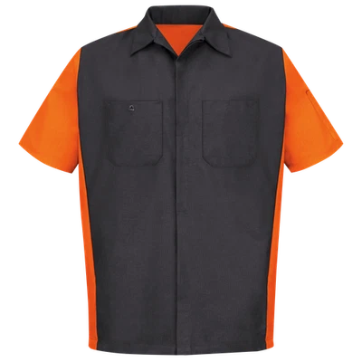 Camisa de trabajo Red Kap de manga corta bicolor para hombre Foto 1 de 4