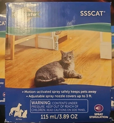Disuasor en aerosol activado por movimiento PetSafe SSSCat PPD00-16168 gato/perro 3,89 oz 3 pies Foto 1 de 4