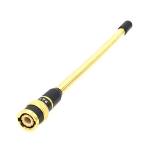Antena Walkie Talkie Metal Dorado Resorte BNC VHF 136-174Mhz Antena Radio de Dos Vías - Imagen 1 de 5