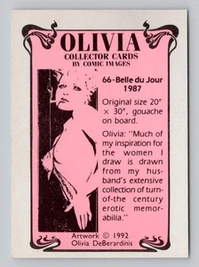 1992 Olivia Collectors Cards Risque Card #66 Belle du Jour 1987 Excellent Shape - Picture 1 of 2
