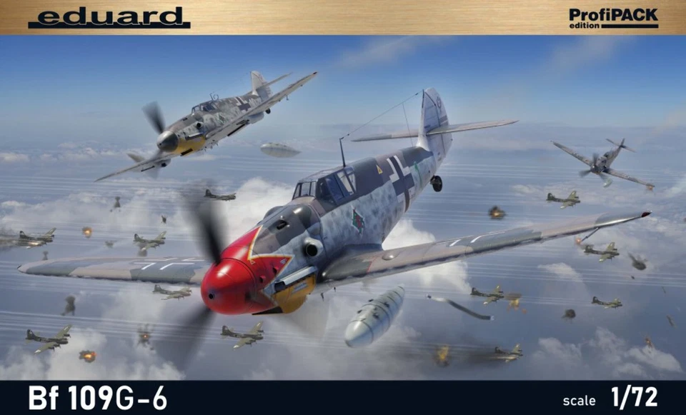 Kit Di Modello Aereo Eduard 1/72 Bf 109G-6 (PROFIPACK) - Immagine 1 di 1