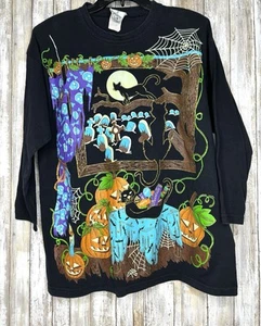 Vintage 90's K. W. B. L. Halloween Glow In The Dark Shirt One Size - Picture 1 of 11