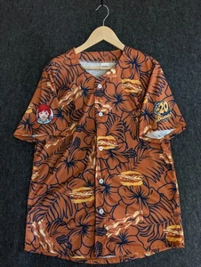 Montgomery Biscuits Hawaiian-Bacon Jersey Shirt Mens Medium 20th Anniversary - Picture 1 of 10