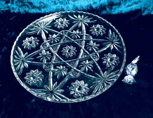 Vintage Anchor Hocking 11" Davidstern Servierplatte Kuchenplatte überbacken - Bild 1 von 7