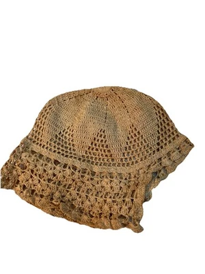 Antique Vintage DOLL Baby Bonnet Caps Crochet Tatting Fine Handwork Lovely - Image 1 of 4