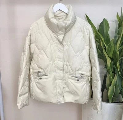 Korean Lightweight Down Jacket Ivory Ladies New - Image 1 of 4