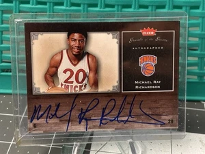 Montana Michael Ray Richardson Auto β’ Fleer Greats of the Game Knicks Gift IDEA - Picture 1 of 9