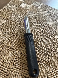 Ekco Pelapatate Corer Acciaio Inox USA Cucina Manico Nylon Nero Molto Bello - Foto 1 di 11