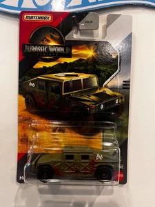 2025 MATCHBOX JURASSIC WORLD REBIRTH CAMO GREEN HUMVEE - Bild 1 von 1