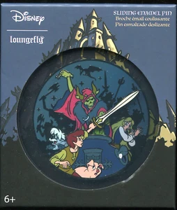 Disney Loungefly The Black Cauldron Horned King Gurgi Taran Jumbo Boxed Pin - Picture 1 of 2