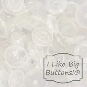 KAM Broches de presión de plástico transparente tamaño 20 botones a presión sin coser manualidades/paño para bebés/pañales - Imagen 1 de 7