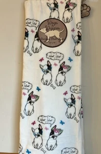 FRANZÖSISCHE BULLDOGGE 50x70 Wohndecke Woof, Woof! - Bild 1 von 5