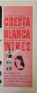 1943 Cresta Blanca California red white sweet wines vintage ad - Picture 1 of 1